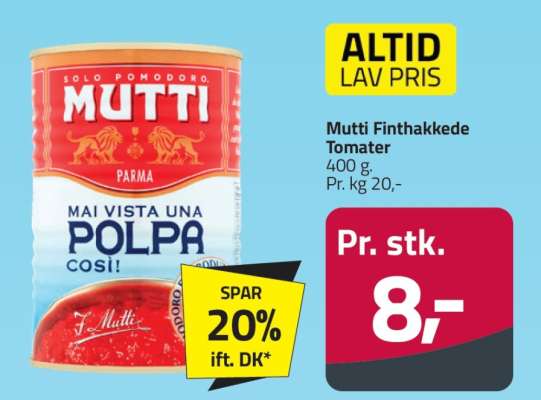 MUTTI Finthakkede tomater
