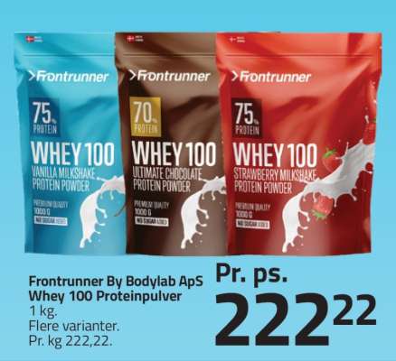 Frontrunner By Bodylab ApS Whey 100 Proteinpulver