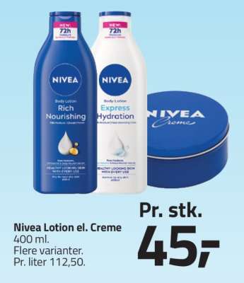 Nivea Lotion el. Creme