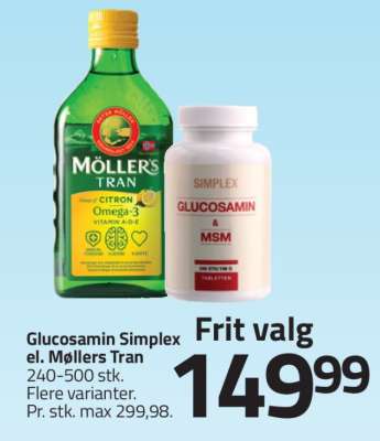 Glucosamin Simplex el. Møllers Tran