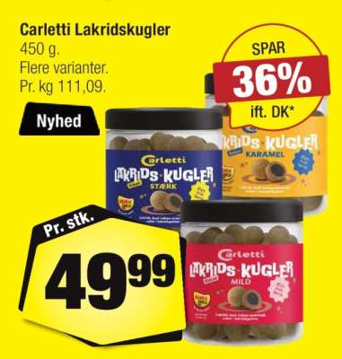 Carletti Lakridskugler