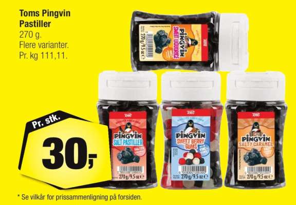 Toms Pingvin Pastiller