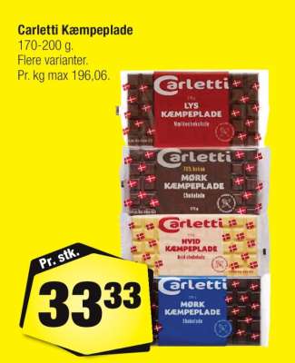 Carletti Kæmpeplade