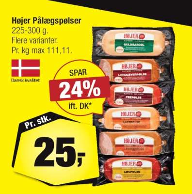 Højer Pålægspølser