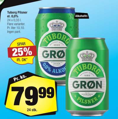 Tuborg Pilsner el. 0,0%