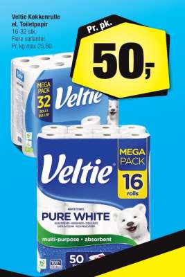 Veltie Køkkenrulle el. Toiletpapir