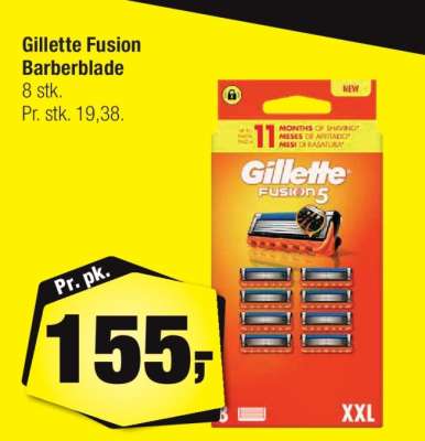 Gillette Fusion Barberblade