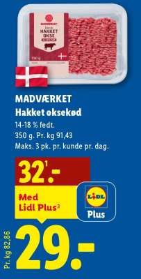 MADVÆRKET Hakket oksekød