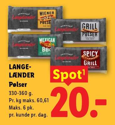 LANGE-LÆNDER Pølser