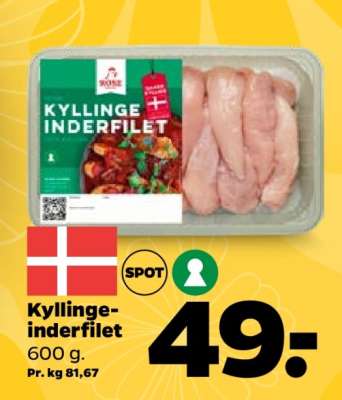 Kyllingeinderfilet