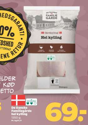 De Danske Familiegårde hel kylling