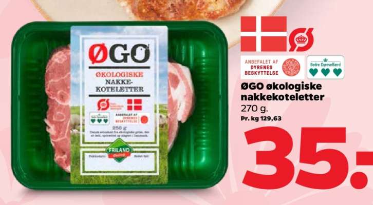 ØGO økologiske nakkekoteletter