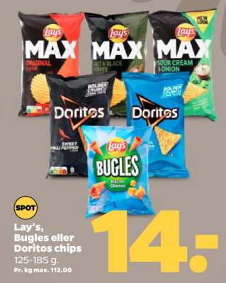 Lay's, Bugles eller Doritos chips