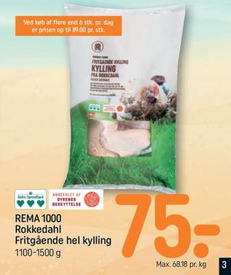 REMA 1000 Rokkedahl Fritgående hel kylling