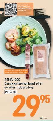 Dansk grisemørbrad eller ovnklar ribbensteg