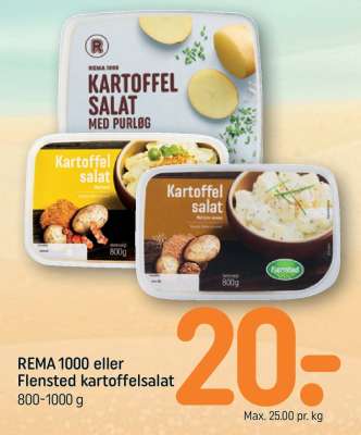 REMA 1000 eller Flensted kartoffelsalat