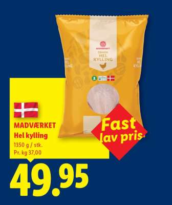 MADVÆRKET Hel kylling