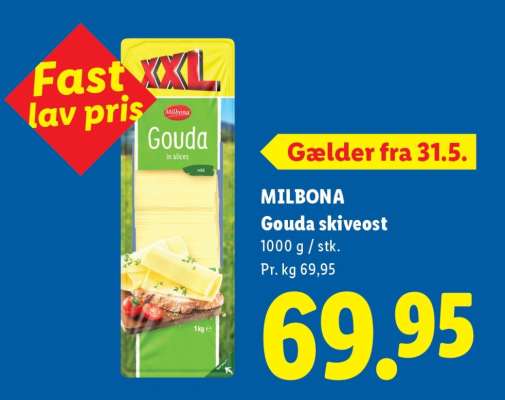MILBONA Gouda skiveost