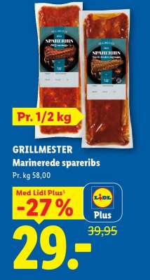 GRILLMESTER Marinerede spareribs