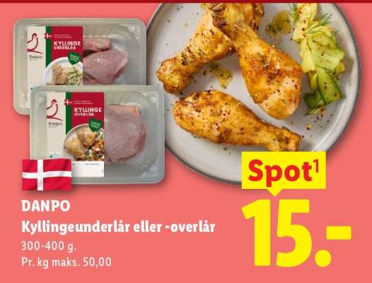 DANPO Kyllingeunderlår eller -overlår