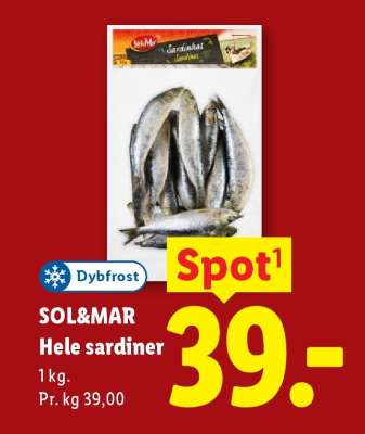 SOL & MAR Hele sardiner