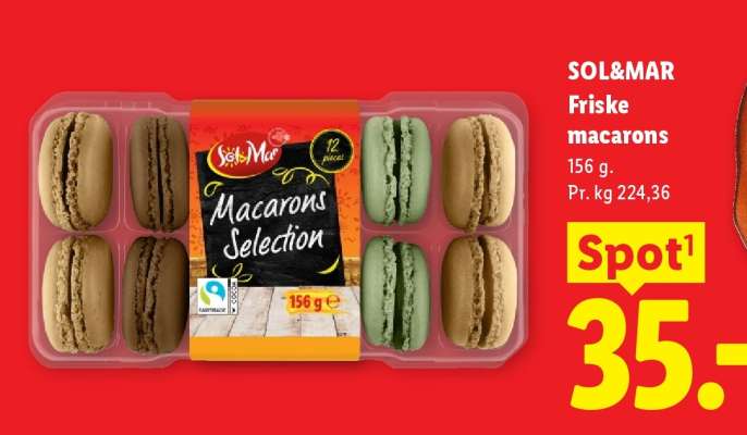 SOL & MAR Friske macarons