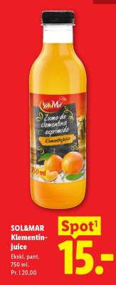 SOL&MAR Klementinjuice