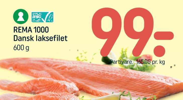 REMA 1000 Dansk laksefilet