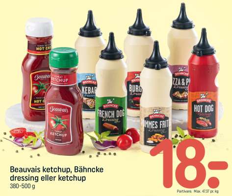 Beauvais ketchup, Bähncke dressing eller ketchup