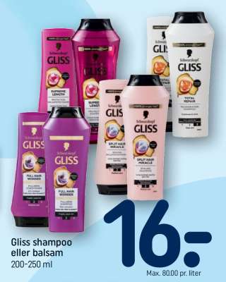 Gliss shampoo eller balsam
