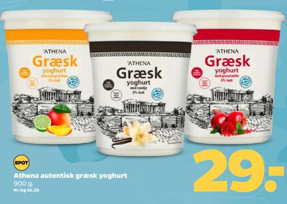 Athena autentisk græsk yoghurt