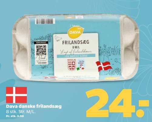 Dava danske frilandsæg