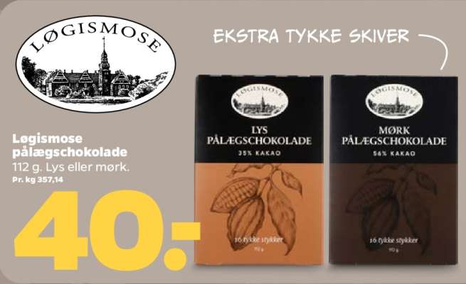 Løgismose pålægschokolade