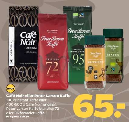 Café Noir eller Peter Larsen Kaffe