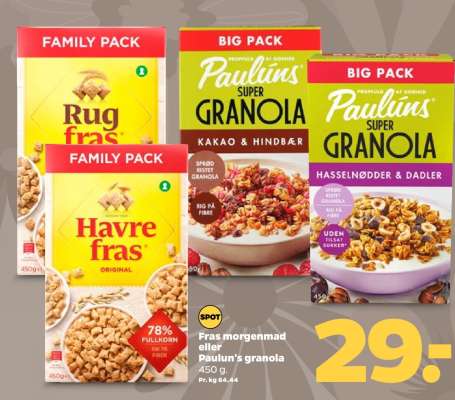 Fras morgenmad eller Paulun's granola