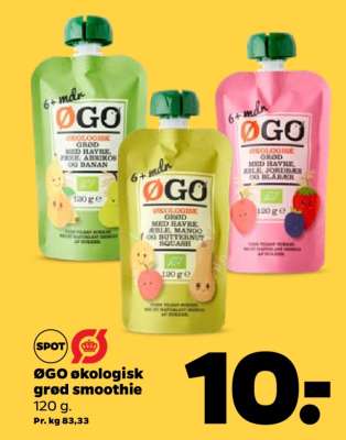 ØGO økologisk grød smoothie