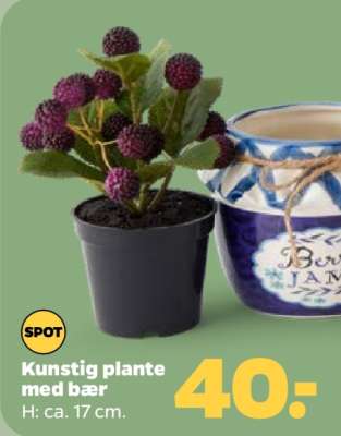 Kunstig plante med bær