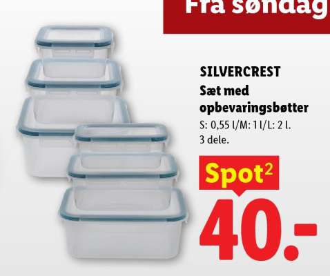 SILVERCREST Sæt med opbevaringsbøtter