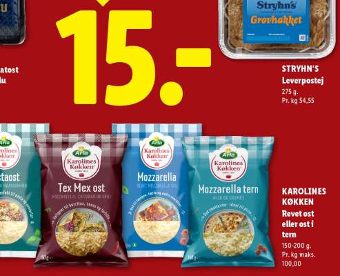 KAROLINES KØKKEN Revet ost eller ost i tern