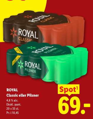 ROYAL Classic eller pilsner