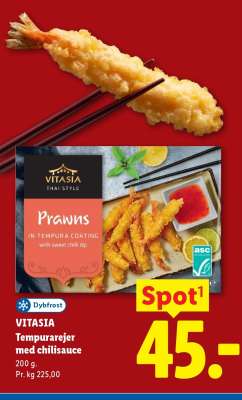 VITASIA Tempurarejer med chilisauce