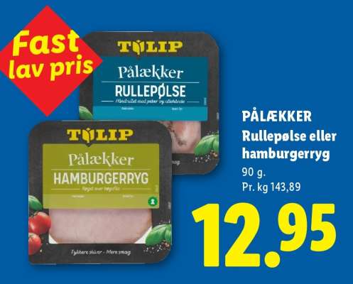 Pålækker Rullepølse eller Hamburgerryg