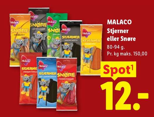 MALACO Stjerner eller snøre