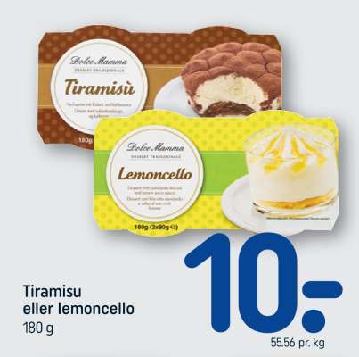 Tiramisù eller lemoncello