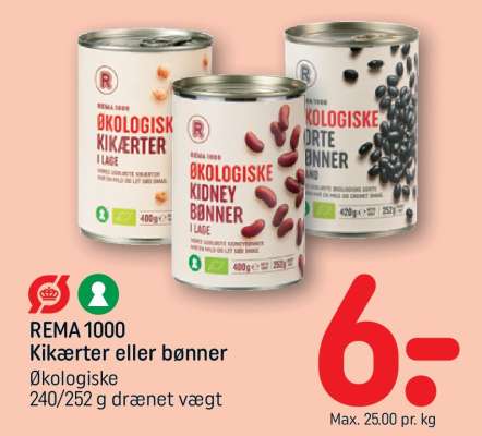 REMA 1000 Kikærter eller bønner