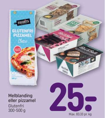 Melblanding eller pizzamel
