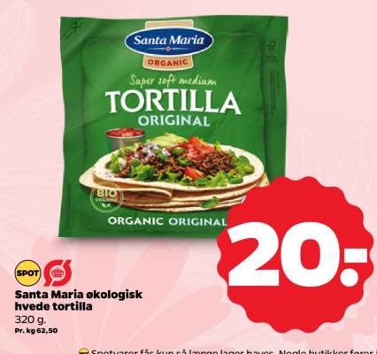 Santa Maria økologisk hvede tortilla