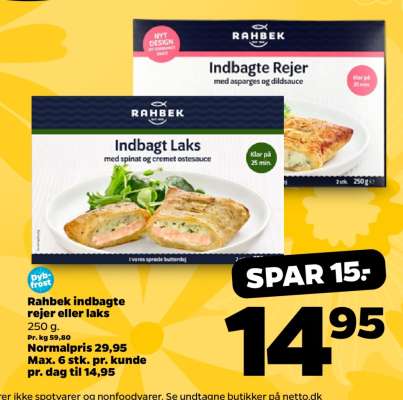 Rahbek indbagte rejer eller laks