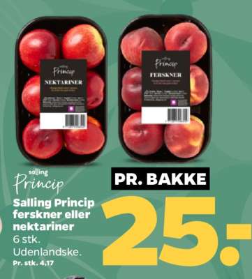 Salling Princip ferskner eller nektariner