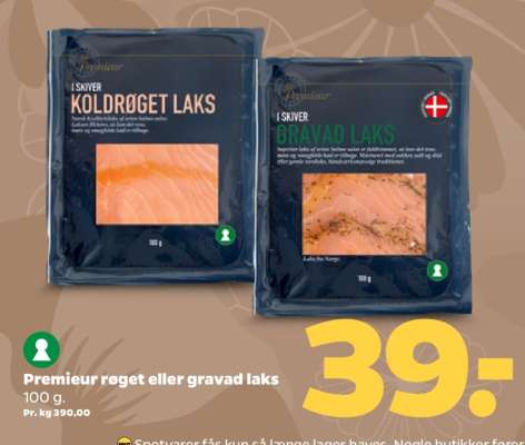 Premieur røget eller gravad laks